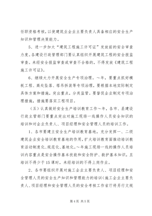 省建筑行业安全生产工作计划 (2).docx