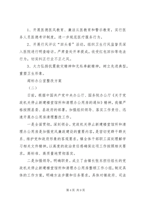 超标办公室整改方案.docx