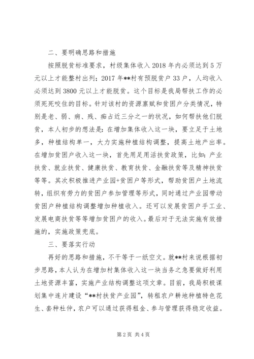 关于如何做好某村扶贫工作的思考.docx