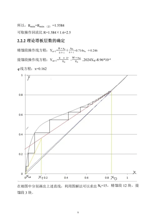 化工原理课程设计--乙醇-水连续精馏塔的设计.docx