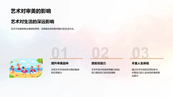 艺术生活教学PPT模板