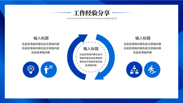 蓝色商务回顾过往展望未来工作总结计划通用PPT