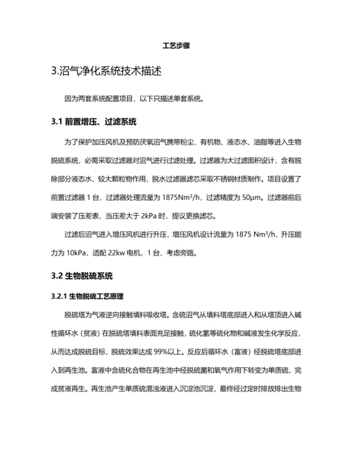 沼气脱硫预处理专项方案.docx