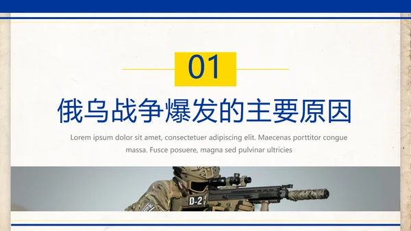 俄乌冲突专题教学解读PPT模板