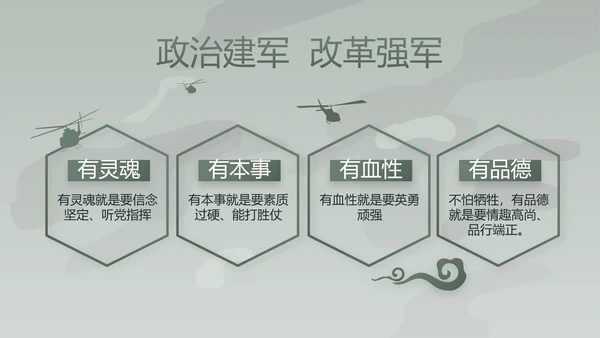 学校新学期新生军训训练动态PPT