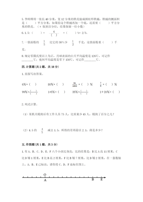 六年级下册数学期末测试卷附参考答案【名师推荐】.docx