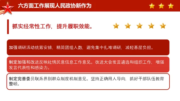 政协常委会工作报告摘要两会党课PPT模板