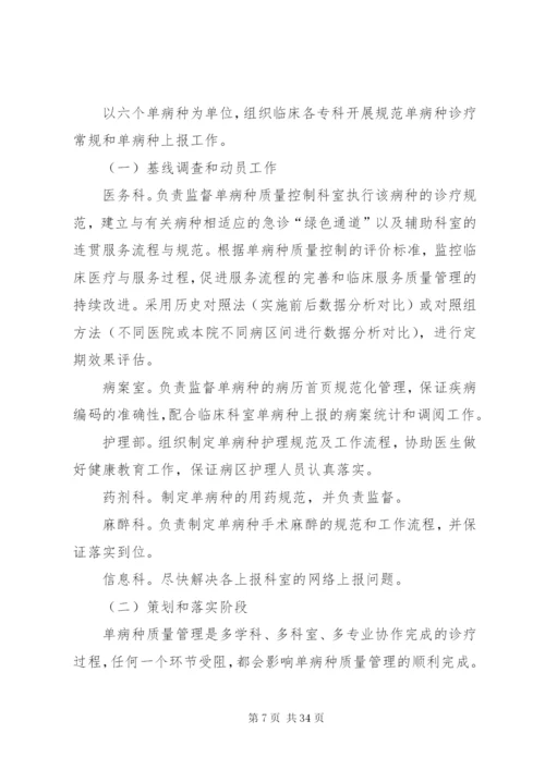 单病种实施方案.docx