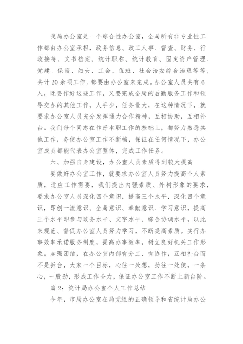 统计局办公室个人工作总结范文.docx