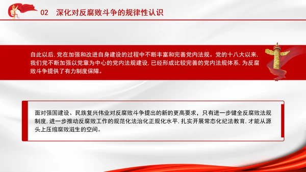 2025深刻学习坚定不移把反腐败斗争进行到底党课PPT