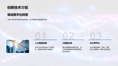 IT年中成果展示PPT模板