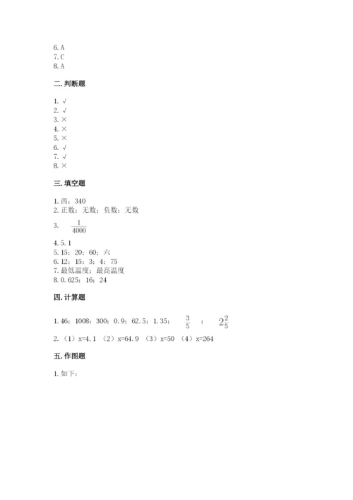 北京版小学六年级下册数学期末综合素养测试卷【夺分金卷】.docx