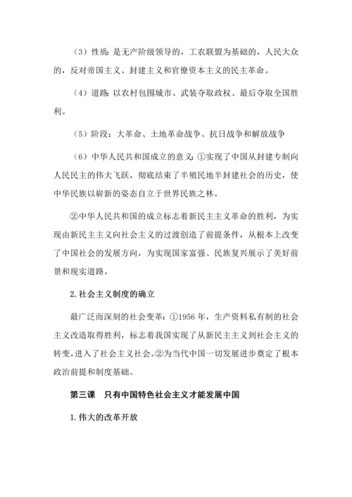 2023年高中政治学业合格考试必备知识清单.docx