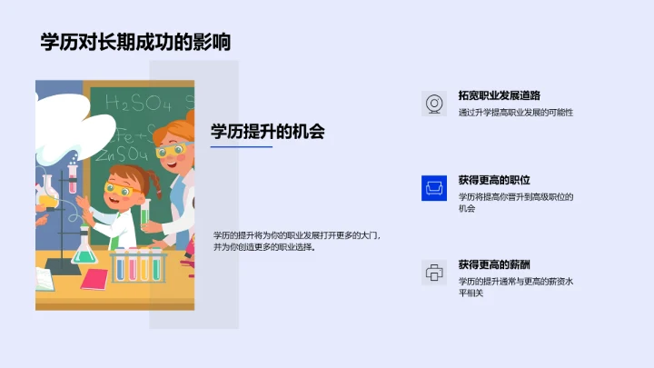 学历转化职业优势讲座PPT模板