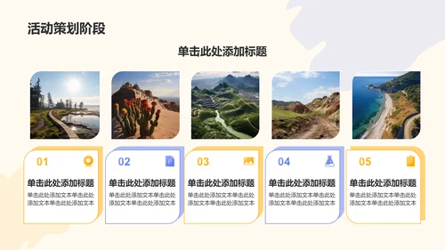 橙色摄影风研学旅行活动策划方案PPT模板