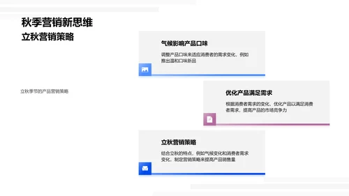 立秋产品营销策略报告PPT模板