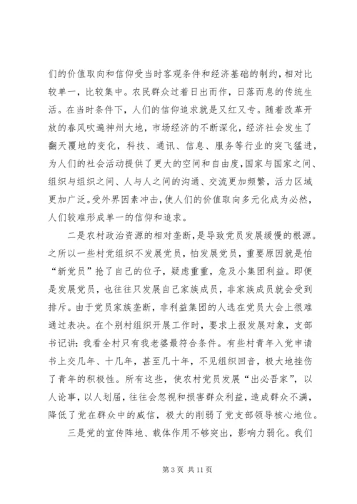 当前农村基层党组织和党员现状的思考及对策 (4).docx