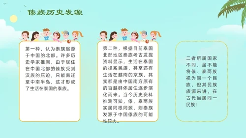 认识少数民族傣族通用PPT模板