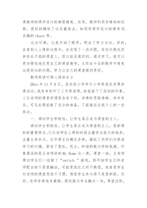 教师英语听课心得体会.docx