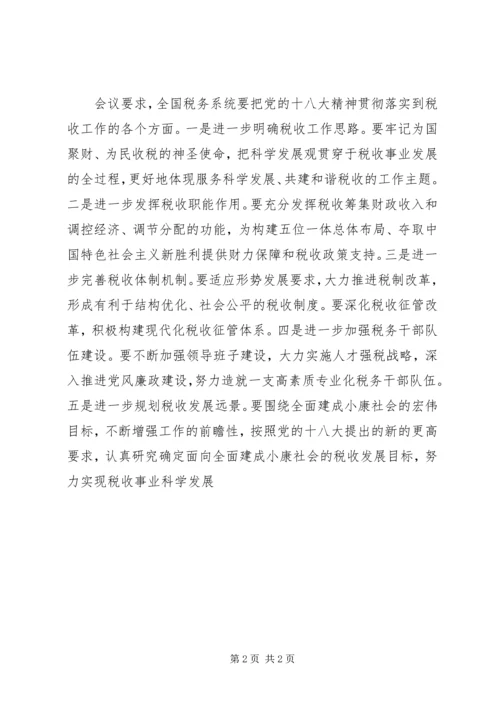 总局传达学习党的十八大精神.docx