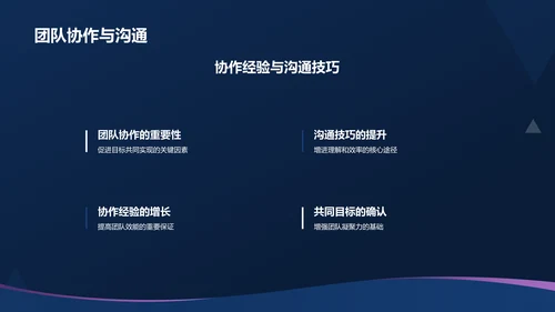 蓝色渐变个人汇报PPT模板