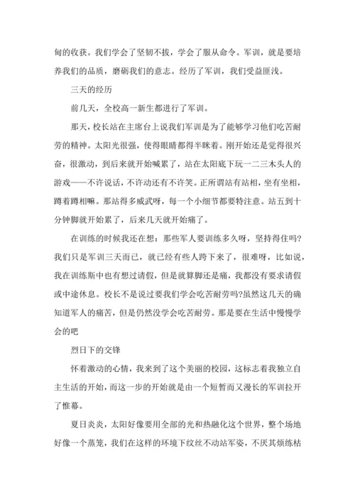 初中军训心得体会合集15篇 (3).docx