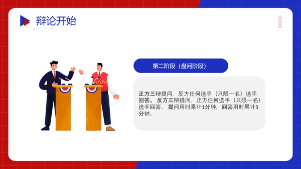 红蓝对抗赛PK超级辩论赛ppt模板