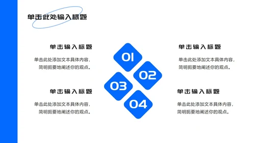 蓝色极简个人简历ppt模板