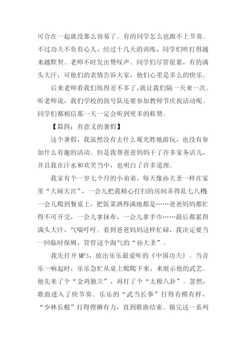 有意义的暑假作文500字.docx