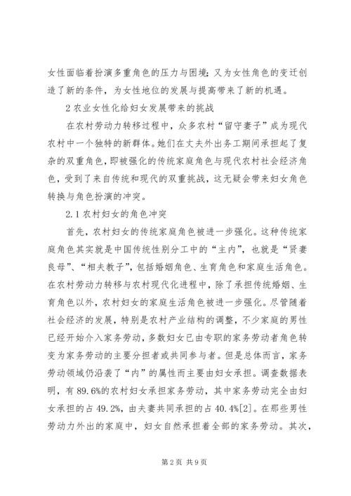农村妇女发展机遇综述.docx