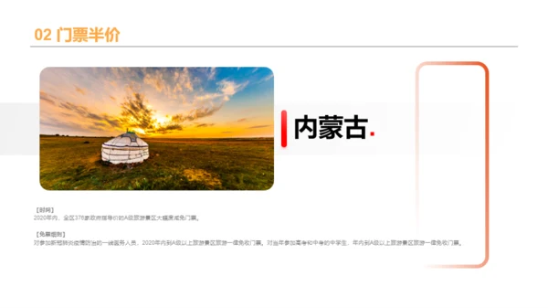 多色商务风景区门票市场票价研究报告PPT素材