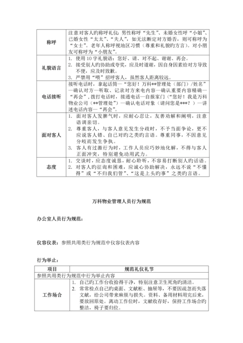 新版万科礼仪礼节标准手册.docx