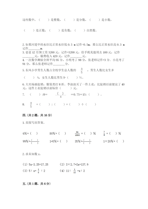 苏教版六年级数学小升初试卷附精品答案.docx