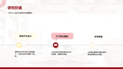 红色简约研究性作业汇报PPT模板