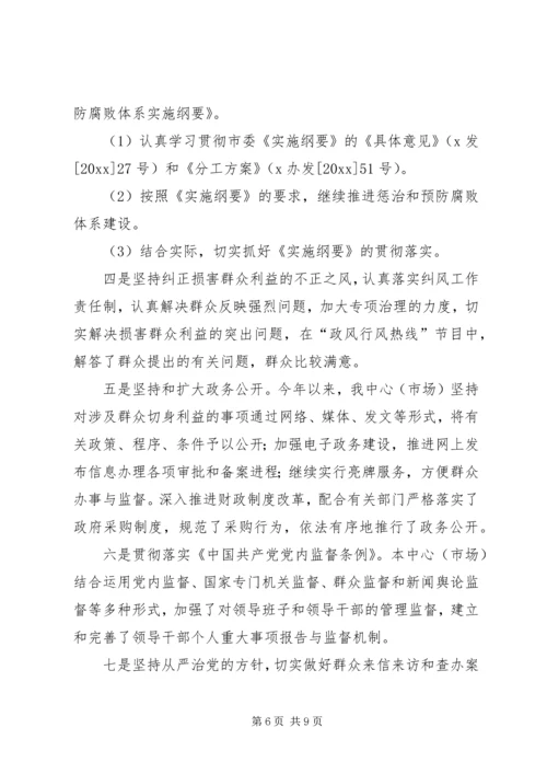 市人才市场党支部党建工作目标管理责任制执行情况汇报.docx