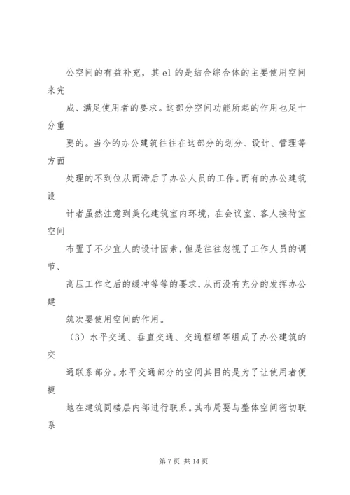 多层综合办公楼建筑调研报告 (2).docx