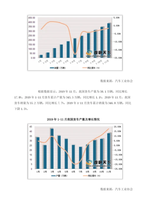 中国商用车产销量回暖货车产量同比增长1.1.docx