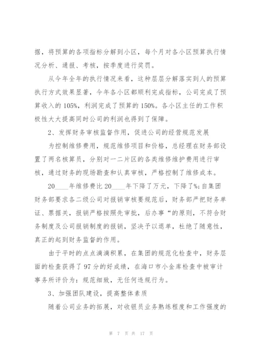 企业财务个人工作述职报告.docx