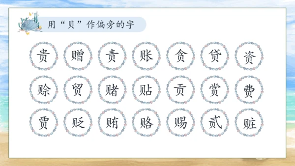 【核心素养】部编版语文二年级下册-识字3. “贝”的故事 第2课时（课件）