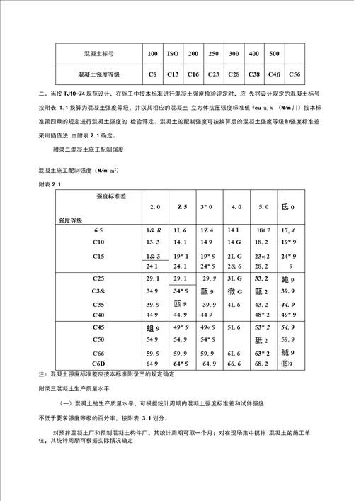 GBJ10787混凝土强度检验评定标准