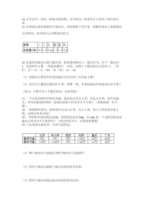 六年级小升初数学解决问题50道（考点精练）.docx