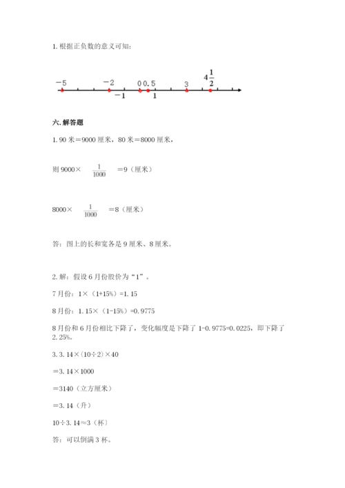 沪教版数学六年级下册期末检测试题（黄金题型）.docx