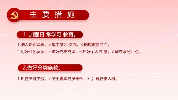 党支部党史学习教育工作总结动态PPT