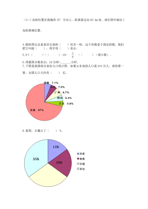 人教版六年级上册数学期末检测卷含答案（b卷）.docx