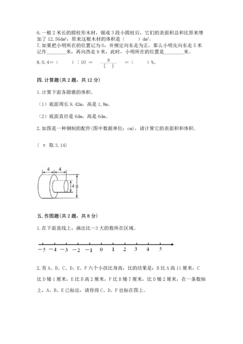 六年级下册数学《期末测试卷》及参考答案一套.docx
