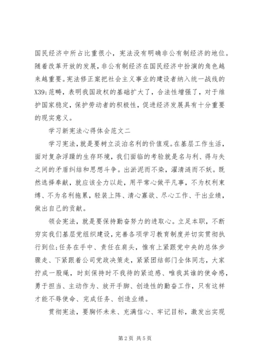 学习新宪法心得体会范文.docx