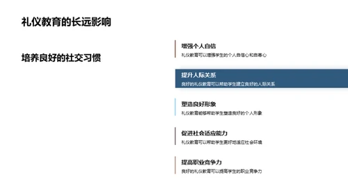 礼仪教育的全面实践