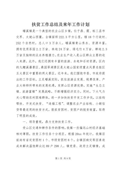 扶贫工作总结及来年工作计划.docx