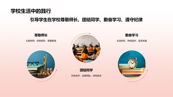 红色党政风社会主义核心价值观思想教育主题班会PPT模板