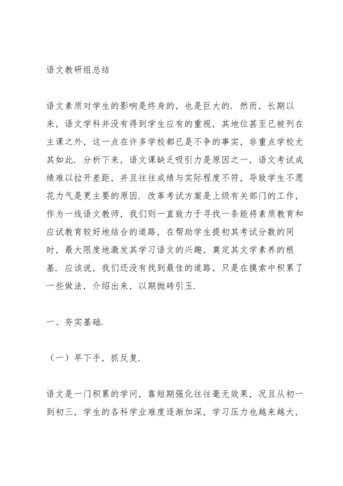 语文教研组总结.docx